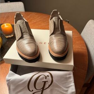 M. Gemi croc embossed loafer